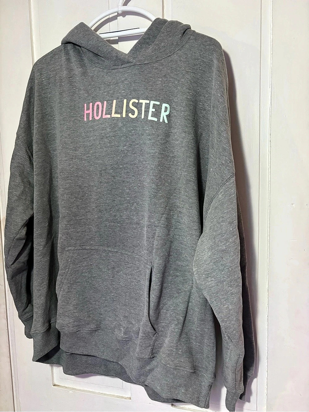 Hollister Palm Tree Graphic Hoodie Gray XL